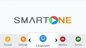 SmartOne IPTV-interface met stabiele weergave en eenvoudig functioneel ontwerp.